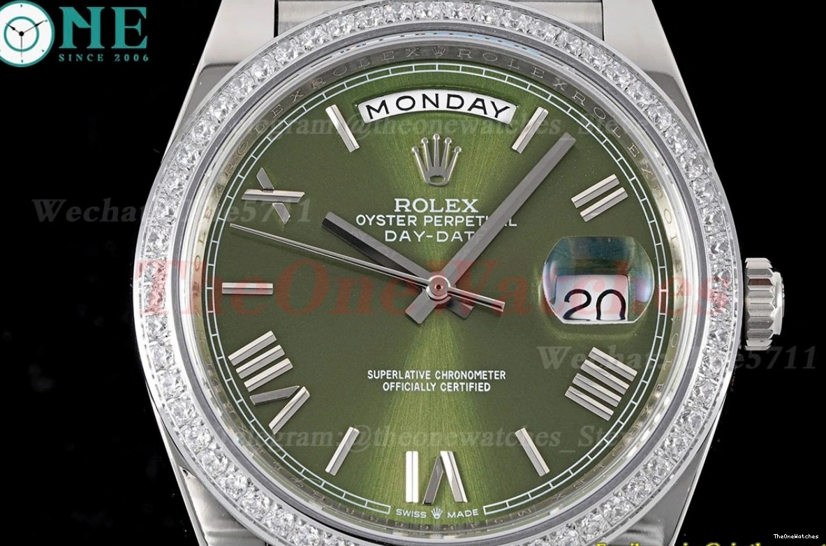 SS Version) Heavy A3255 Pres 40mm Dial 228349 GSF Green (Tungsten SS DayDate 0308